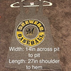 5️⃣ NWOT! Milwaukee Brewers racer back tank top